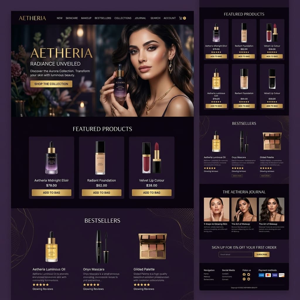 Premium Cosmetic Retail Dashboard