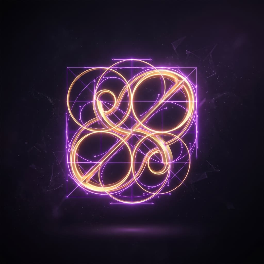 3D Logo Design grid vectors
